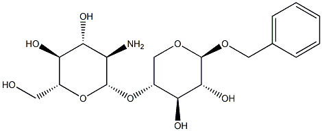 Benzyl 4-O-b-D-glucosaminyl-b-D-xylopyranoside Struktur