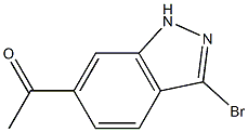 1-(3-Bromo-1H-indazol-6-yl)-ethanone Struktur