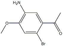 1-(5-Amino-2-bromo-4-methoxy-phenyl)-ethanone Struktur