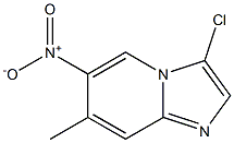 3-Chloro-7-methyl-6-nitro-imidazo[1,2-a]pyridine Struktur