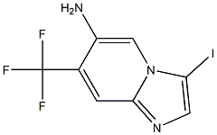 3-Iodo-7-trifluoromethyl-imidazo[1,2-a]pyridin-6-ylamine Struktur