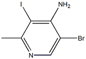 5-Bromo-3-iodo-2-methyl-pyridin-4-ylamine Struktur