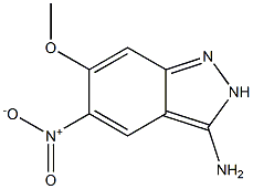 6-Methoxy-5-nitro-2H-indazol-3-ylamine Struktur