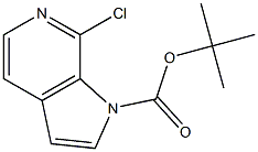 7-Chloro-pyrrolo[2,3-c]pyridine-1-carboxylic acid tert-butyl ester Struktur