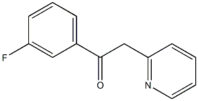 1-(3-fluorophenyl)-2-(pyridin-2-yl)ethanone Struktur