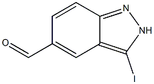 3-Iodo-2H-indazole-5-carbaldehyde Struktur