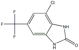 4-Chloro-6-trifluoromethyl-1,3-dihydro-benzoimidazol-2-one Struktur