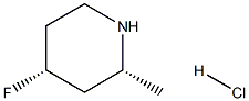 (2R,4R)-4-fluoro-2-methylpiperidine hydrochloride Struktur