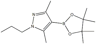 3,5-Dimethyl-1-propyl-4-(tetramethyl-1,3,2-dioxaborolan-2-yl)-1H-pyrazole Struktur