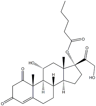 1-Keto Hydrocortisone 17-Valerate Struktur