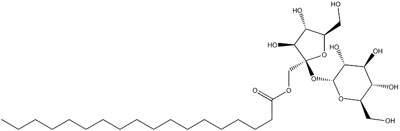 Sucrose, monooctadecanoate Struktur