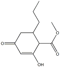 2-Hydroxy-4-oxo-6-propyl-2-cyclohexene-1-carboxylic Acid Methyl Ester Struktur