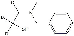 2-[Methyl(phenylmethyl)amino]ethanol-d3 Struktur