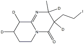 6,7,8,9-Tetrahydro-3-(2-iodoethyl)-2-methyl-4H-pyrido[1,2-a]pyrimidin-4-one-d4 Struktur