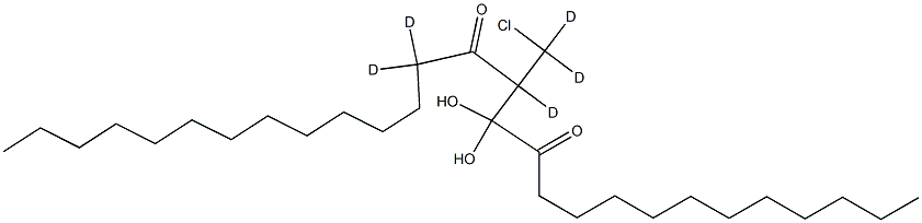 1-Lauroyl-2-myristoyl-3-chloropropanediol-d5 Struktur