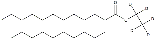 2-Decyldodecanoic Acid Ethyl-d5 Ester Struktur