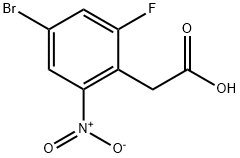 (4-Bromo-2-fluoro-6-nitrophenyl)acetic acid Struktur