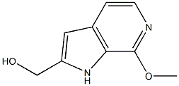 (7-Methoxy-1H-pyrrolo[2,3-c]pyridin-2-yl)-methanol Struktur