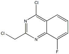 4-Chloro-2-chloromethyl-8-fluoro-quinazoline Struktur