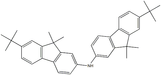 Bis(7-tert-butyl-9,9-dimethylfluorene-2-yl) amine Struktur