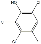 2,3,5-trichlorocresol Struktur