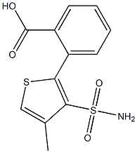 Methyl 3-aminosulfonylthiophene-2-benzoate Struktur