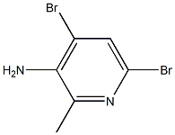 4,6-dibromo-2-methylpyridin-3-amine Struktur