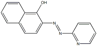 2-(2-pyridylazo)-1-naphthol indicator (PAN) Struktur