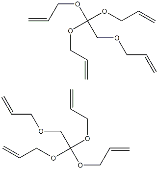 TETRAALLYLOXYETHANE Tetraallyloxyethane Struktur