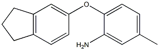 2-(2,3-DIHYDRO-1H-INDEN-5-YLOXY)-5-METHYLPHENYLAMINE Struktur