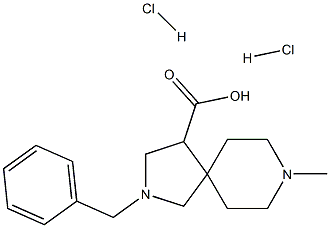 2-BENZYL-8-METHYL-2,8-DIAZA-SPIRO[4.5]DECANE-4-CARBOXYLIC ACID DIHYDROCHLORIDE Struktur