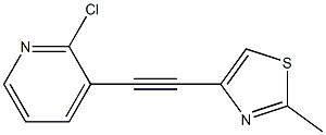 2-CHLORO-3-(2-METHYL-THIAZOL-4-YLETHYNYL)-PYRIDINE Struktur