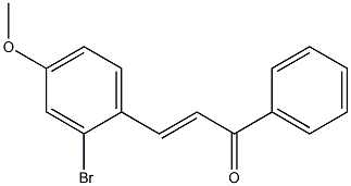 4Methoxy-2-BromoChalcone Struktur