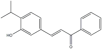 4Isopropyl-3-HydroxyChalcone Struktur