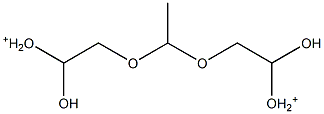 2,2-Ethylenedioxydiethanoloxonium ion Struktur