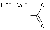 Calcium bicarbonate hydroxide Struktur