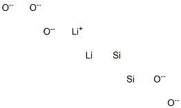 Dilithium disilicon pentaoxide Struktur