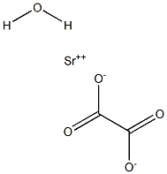 Strontium oxalate monohydrate Struktur