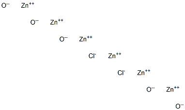 Zinc dichloride pentoxide Struktur