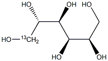 D-Glucitol-1-13C Struktur