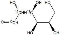 D-Glucose-1,2,3-13C3 Struktur