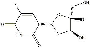 Thymidine-4'-D Struktur