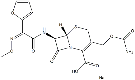 Cefuroxime sodium powder needle Struktur