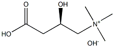 (R)-(3-carboxy-2-hydroxypropyl)trimethylammonium hydroxide Struktur