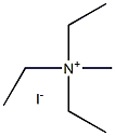 Methyltriethylammonium iodide Struktur