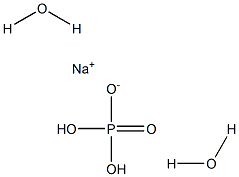 Sodium dihydrogen phosphate dihydrate Struktur