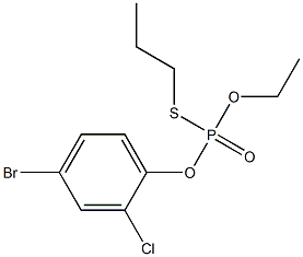 O-(4-bromo-2-chlorophenyl)-O-ethyl-S-n-propyl thiophosphate Struktur