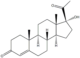 17A羥基黃體酮, , 結(jié)構(gòu)式