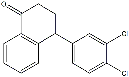 4-(3,4-dichlorophenyl)-3,4-dihydro-1-(2H)-naphthalenone Struktur