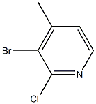 3-Bromo-2-chloro-4-picoline Struktur